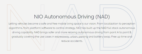 NAD - NIO Autonomous Driving