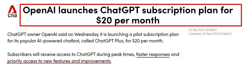 ChatGPT Subscription