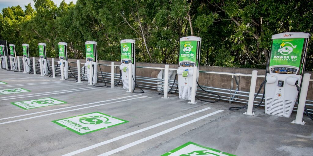 Electric Vehicles Public Charging Docks In Pasedena