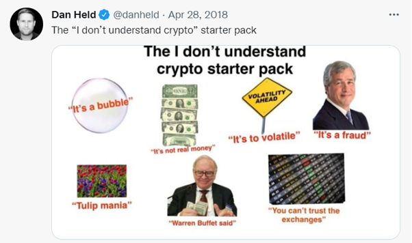 Dan Held Tweet - The I Don't Understand Crypto Starter Pack