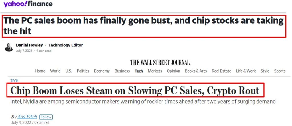 Slowing PC Sales