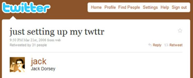 Jack Dorsey's First Tweet