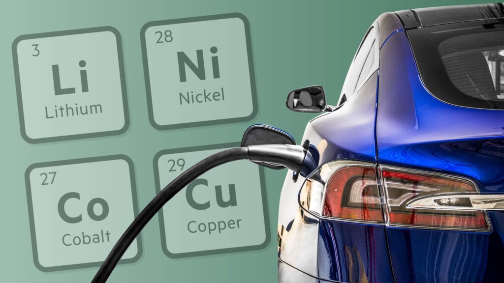 composition of metals for battery type